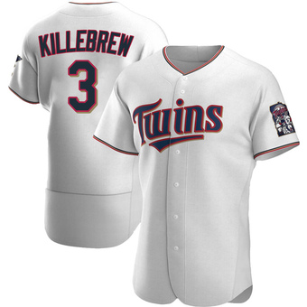 Men's Harmon Killebrew Minnesota White Authentic Home Baseball Jersey (Unsigned No Brands/Logos)