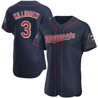 Men's Harmon Killibrew Minnesota Navy Authentic Alternate 60th Season Baseball Jersey (Unsigned No Brands/Logos)