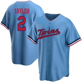 Men's Michael Taylor Minnesota Light Blue Replica Alternate Baseball Jersey (Unsigned No Brands/Logos)