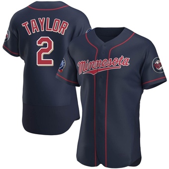 Men's Michael Taylor Minnesota Navy Authentic Alternate 60th Season Baseball Jersey (Unsigned No Brands/Logos)