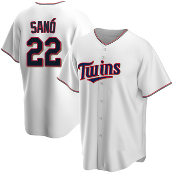 Men's Miguel Sano Minnesota White Replica Home Baseball Jersey (Unsigned No Brands/Logos)