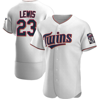 Men's Royce Lewis Minnesota White Authentic Home Baseball Jersey (Unsigned No Brands/Logos)