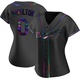 Women's Billy Hamilton Minnesota Black Holographic Replica Alternate Baseball Jersey (Unsigned No Brands/Logos)