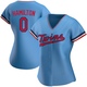 Women's Billy Hamilton Minnesota Light Blue Replica Alternate Baseball Jersey (Unsigned No Brands/Logos)