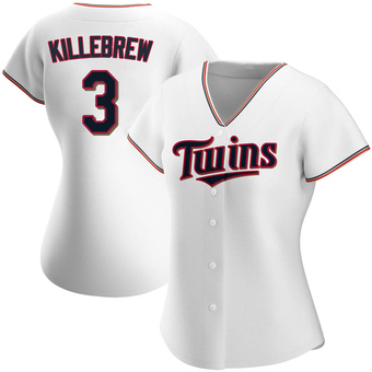 Women's Harmon Killebrew Minnesota White Authentic Home Baseball Jersey (Unsigned No Brands/Logos)