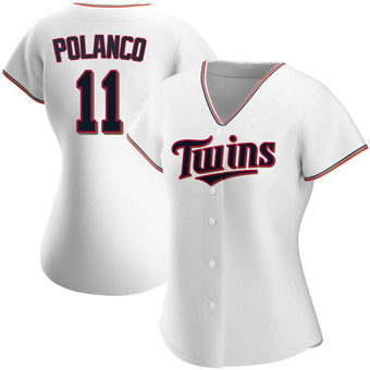 Women's Jorge Polanco Minnesota White Replica Home Baseball Jersey (Unsigned No Brands/Logos)