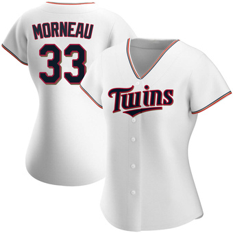 Women's Justin Morneau Minnesota White Authentic Home Baseball Jersey (Unsigned No Brands/Logos)