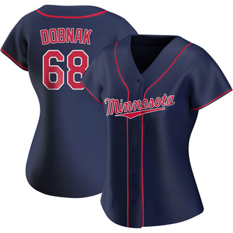 Women's Randy Dobnak Minnesota Navy Replica Alternate Team Baseball Jersey (Unsigned No Brands/Logos)