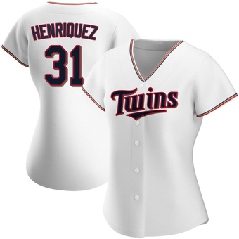 Women's Ronny Henriquez Minnesota White Replica Home Baseball Jersey (Unsigned No Brands/Logos)