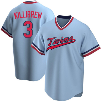 Youth Harmon Killibrew Minnesota Light Blue Replica Road Cooperstown Collection Baseball Jersey (Unsigned No Brands/Logos)